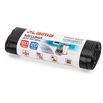 Мешки для мусора 60 л, черные, в рулоне 20 шт., ПНД, 10 мкм, 700х600 мм, LAIMA, 601381 в Нур-Султане Мешки для мусора 60 л, черные, в рулоне 20 шт., ПНД, 10 мкм, 700х600 мм, LAIMA, 601381 в Нур-Султане