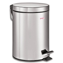 Ведро-контейнер для мусора (урна) с педалью LAIMA Classic, 5 л, зеркальное, нержавеющая сталь, со съемным внутренним ведром в Нур-Султане