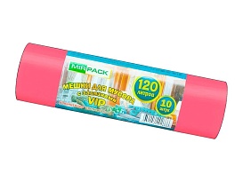 Мешки для мусора 120 л, с завязками, красные, в рулоне 10 шт., ПНД, 15 мкм, 800х750 мм, VIP, Z12010red в Нур-Султане Мешки для мусора 120 л, с завязками, красные, в рулоне 10 шт., ПНД, 15 мкм, 800х750 мм, VIP, Z12010red в Нур-Султане