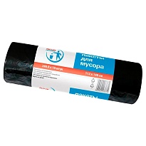 Мешки для мусора 240 л, черные, в рулоне 10 шт., ПВД 30 мкм, 1400х1120 мм, PACLAN Professional, 606336 в Нур-Султане