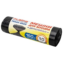 Мешки для мусора 160 л, черные, в рулоне 10 шт., ПВД, 30 мкм, 1200х900 мм, LAIMA ULTRA, 607694 в Нур-Султане Мешки для мусора 160 л, черные, в рулоне 10 шт., ПВД, 30 мкм, 1200х900 мм, LAIMA ULTRA, 607694 в Нур-Султане