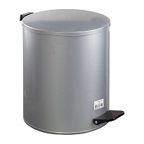 Ведро для мусора с педалью, усиленное, Титан, 15 л, серое, оцинкованная сталь в Нур-Султане Ведро для мусора с педалью, усиленное, Титан, 15 л, серое, оцинкованная сталь в Нур-Султане