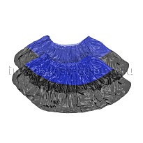 Бахилы сине-черные 1000 шт (500 пар), 54 мкм, двойная подошва, с одной резинкой, Прочные+ в Нур-Султане Бахилы сине-черные 1000 шт (500 пар), 54 мкм, двойная подошва, с одной резинкой, Прочные+ в Нур-Султане