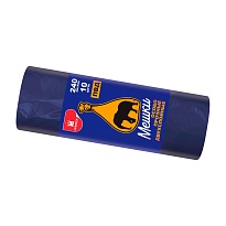 Мешки для мусора 240 л, синие, рулон 10 шт., ПВД 36 мкм, 1350х900 мм, Уфа Пак, МВ1854 (МВ 240-10с) в Нур-Султане Мешки для мусора 240 л, синие, рулон 10 шт., ПВД 36 мкм, 1350х900 мм, Уфа Пак, МВ1854 (МВ 240-10с) в Нур-Султане