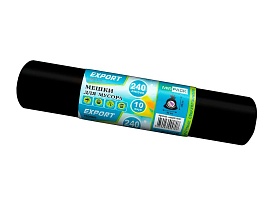 Мешки для мусора 240 л, черные, в рулоне 10 шт., ПВД 80 мкм, 1300х930 мм, EXPORT, exp 24010167 в Нур-Султане Мешки для мусора 240 л, черные, в рулоне 10 шт., ПВД 80 мкм, 1300х930 мм, EXPORT, exp 24010167 в Нур-Султане