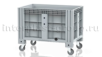 Контейнер iBox сплошной на колесах с пробкой 2 дюйма серый в Нур-Султане Контейнер iBox сплошной на колесах с пробкой 2 дюйма серый в Нур-Султане