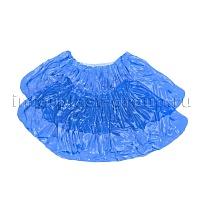 Бахилы голубые 2000 шт (1000 пар), 16 мкм, однослойные, с одной резинкой, Эконом в Нур-Султане