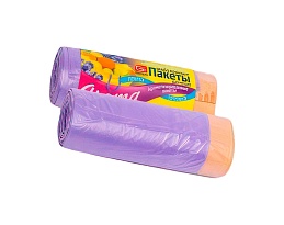 Мешки для мусора 35 л, ароматизированные, Лаванда, сиреневые, в рулоне 10 шт., ПНД, 12 мкм, 560х530 мм, GRIFON Aroma, 101-080 La в Нур-Султане Мешки для мусора 35 л, ароматизированные, Лаванда, сиреневые, в рулоне 10 шт., ПНД, 12 мкм, 560х530 мм, GRIFON Aroma, 101-080 La в Нур-Султане