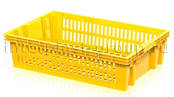 Ящик для овощей, фруктов и хлеба Евролоток желтый в Нур-Султане