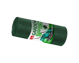 Мешки для мусора 240 л, двухслойные, зеленый, в рулоне 10 шт., ПВД 35 мкм, 1400х1100 мм, GRIFON PROFF GARDEN, 101-520 в Нур-Султане