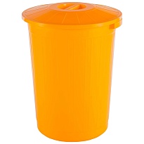 Мусорный бак с крышкой 60 л желтый 60 желтый в Нур-Султане Мусорный бак с крышкой 60 л желтый 60 желтый в Нур-Султане