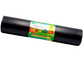 Мешки для мусора 280 л, ароматизированные, черные, в рулоне 10 шт., ПВД 110 мкм, 1400х930 мм, Добрыня, Dob28010black в Нур-Султане Мешки для мусора 280 л, ароматизированные, черные, в рулоне 10 шт., ПВД 110 мкм, 1400х930 мм, Добрыня, Dob28010black в Нур-Султане