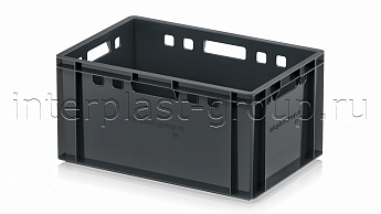 Ящик для мяса и колбасных изделий Е-3 темно-серый в Нур-Султане Ящик для мяса и колбасных изделий Е-3 темно-серый в Нур-Султане