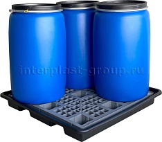 Поддон пластиковый для четырех бочек в Нур-Султане