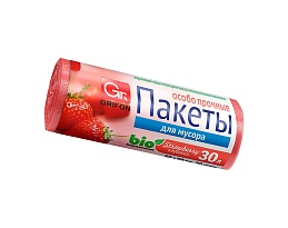 Мешки для мусора 30 л, ароматизированные, Клубника, красные, в рулоне 20 шт., ПНД, 9 мкм, 560х530 мм, GRIFON Aroma, 101-020 K в Нур-Султане Мешки для мусора 30 л, ароматизированные, Клубника, красные, в рулоне 20 шт., ПНД, 9 мкм, 560х530 мм, GRIFON Aroma, 101-020 K в Нур-Султане