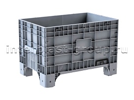 Контейнер iBox сплошной на ножках с краном серый в Нур-Султане Контейнер iBox сплошной на ножках с краном серый в Нур-Султане